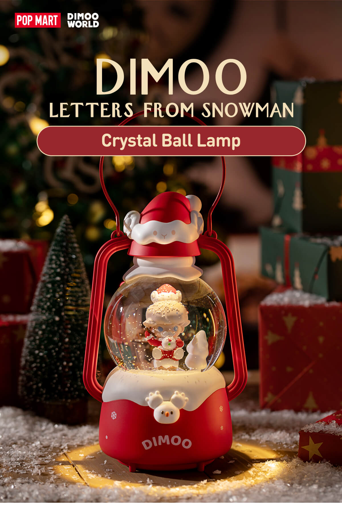 DIMOO Letters from Snowman Series-Crystal Ball Lamp - POP MART (United ...
