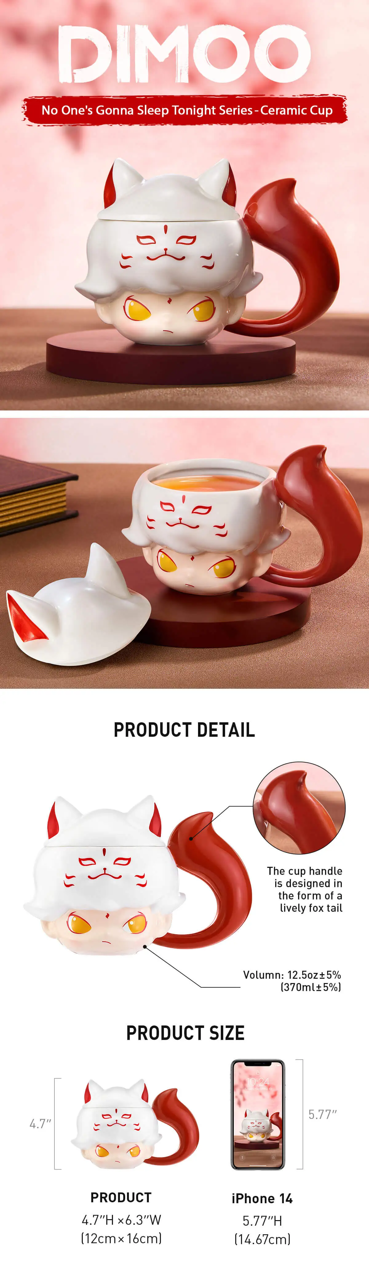 Dimoo Sleeping DIMOO No One's Gonna Sleep Tonight Series-Ceramic Cup - POP MART ...