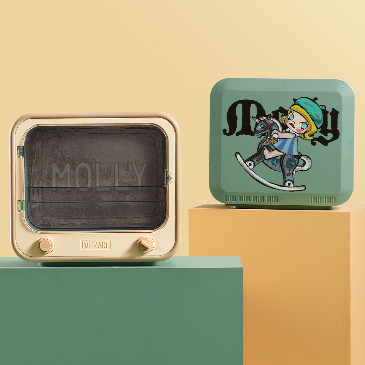 MOLLY Anniversary Statues Classical Retro Series-TV Set Luminous