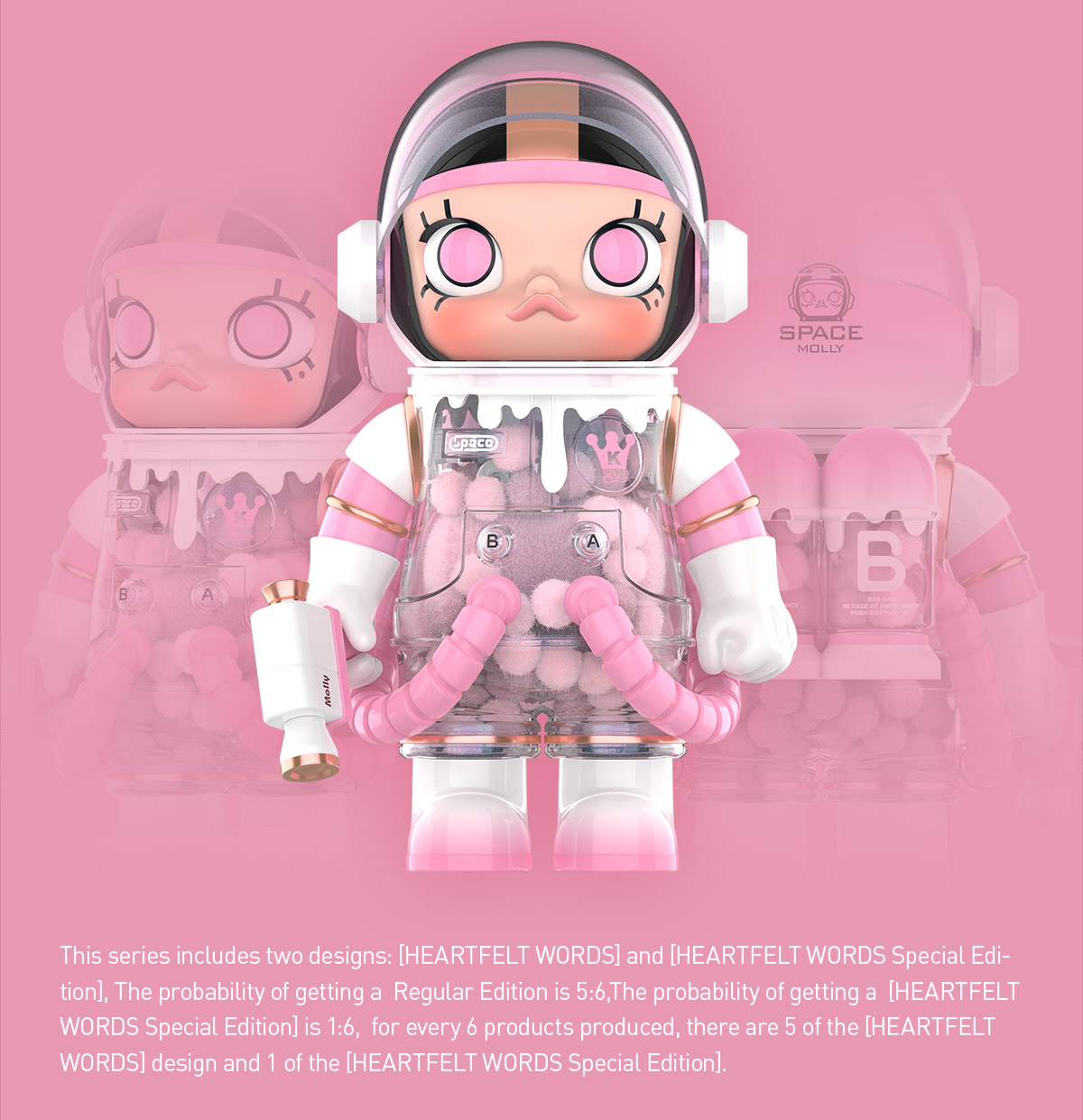 MEGA SPACE MOLLY 400% Heartfelt Words - POP MART (United Kingdom)