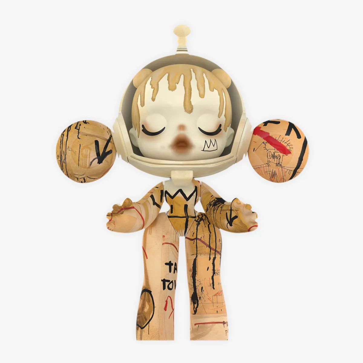MEGA α SKULLPANDA 400% JEAN-MICHEL BASQUIAT - POP MART (United 