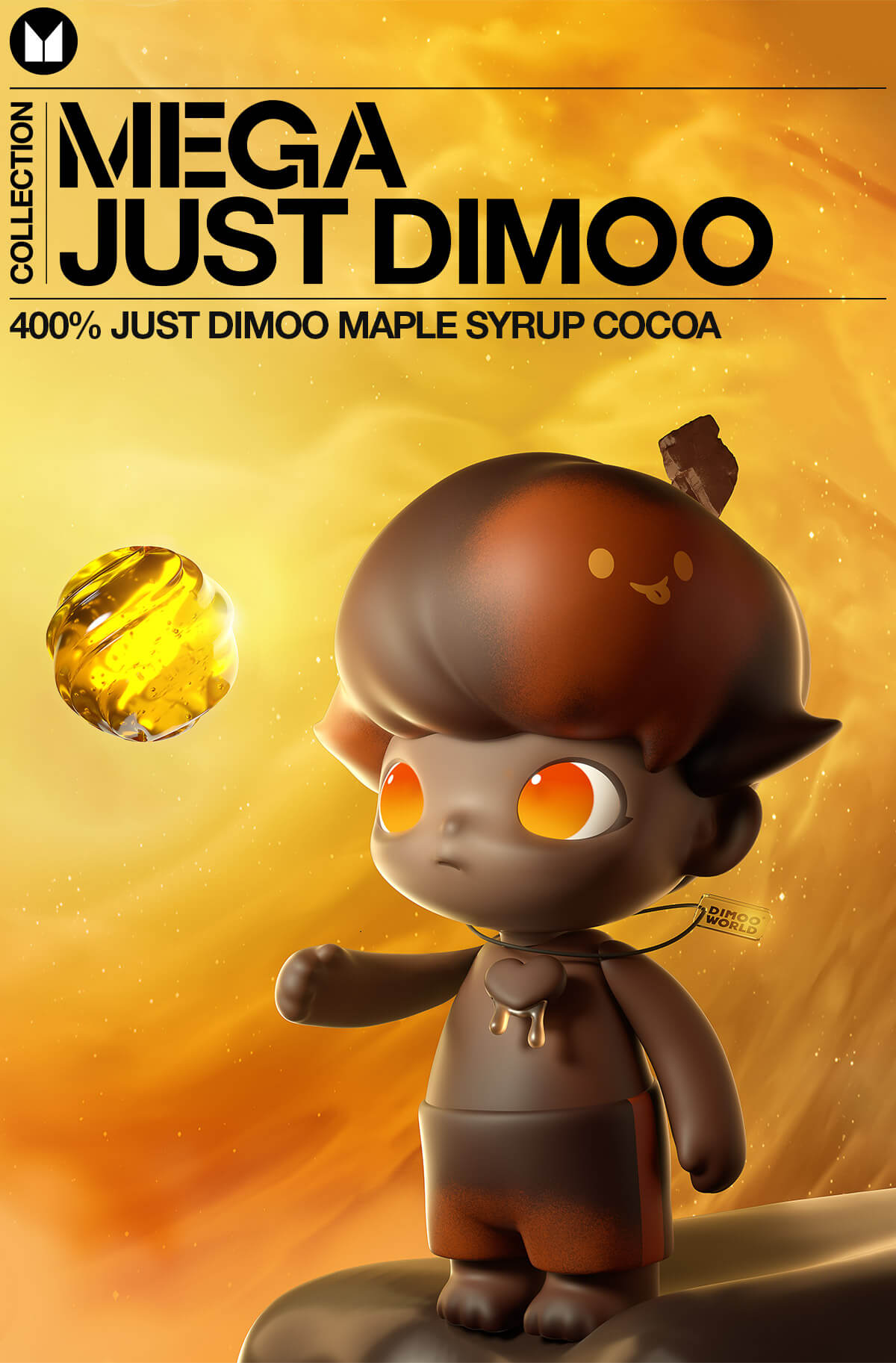MEGA Collection 400% JUST DIMOO Maple Syrup Cocoa - POP MART