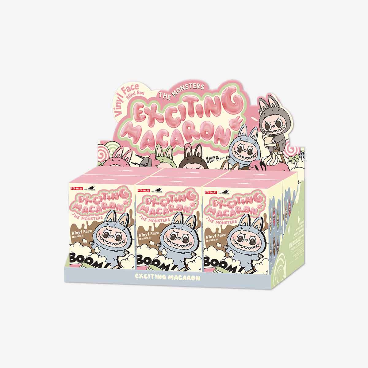 POP MART THE MONSTERS - Tasty Macarons Vinyl Face Blind Box 1Box  Articulated Character Fan-Favorite blind box Collectible Toy Art Toy Action  Figure