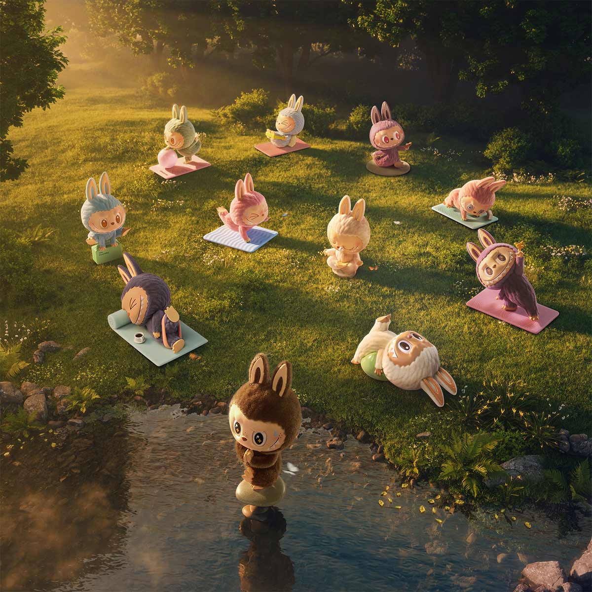 POPMART THE MONSTERS Lazy Yoga シリーズ THE MONSTERS Lazy Yoga Series Figures - POP MART (United Kingdom)