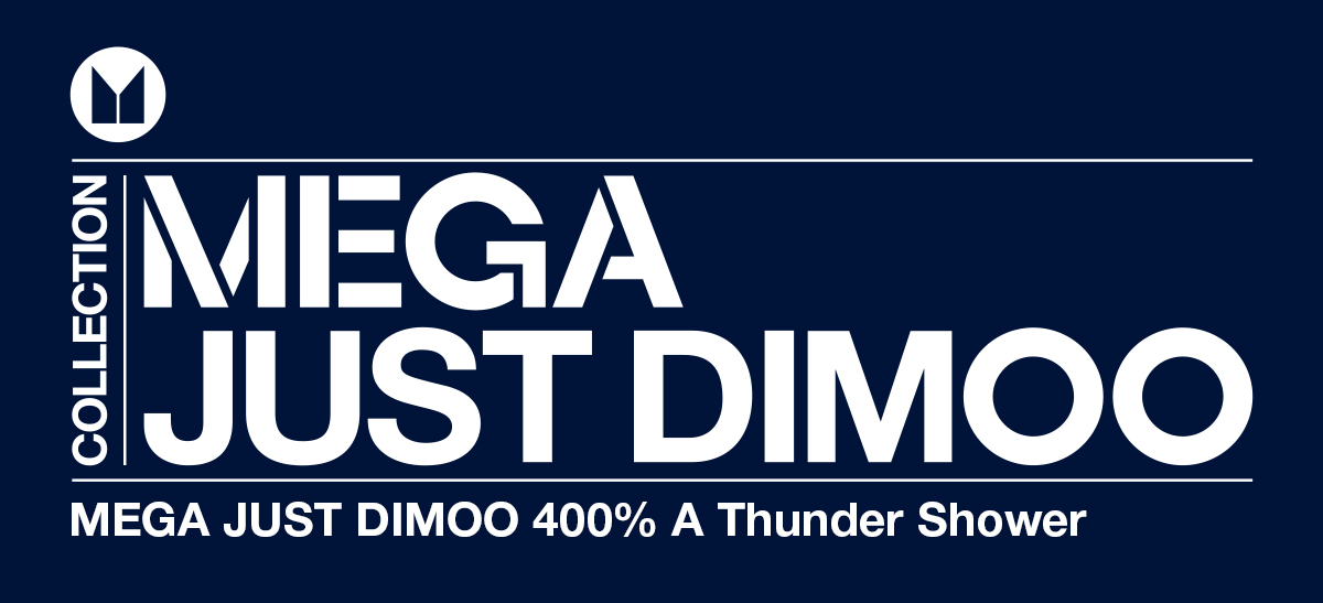MEGA JUST DIMOO 400% A Thunder Shower - POP MART (United MEGA JUST DIMOO 400% A Thunder Shower - POP MART (United