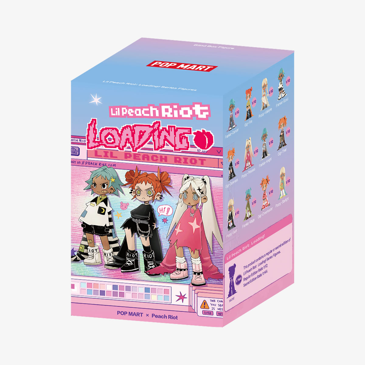 popmart Lil Peach Riot Loading! シリーズ　4点 POP NOW:Lil Peach Riot：Loading! Series Figures - POP MART