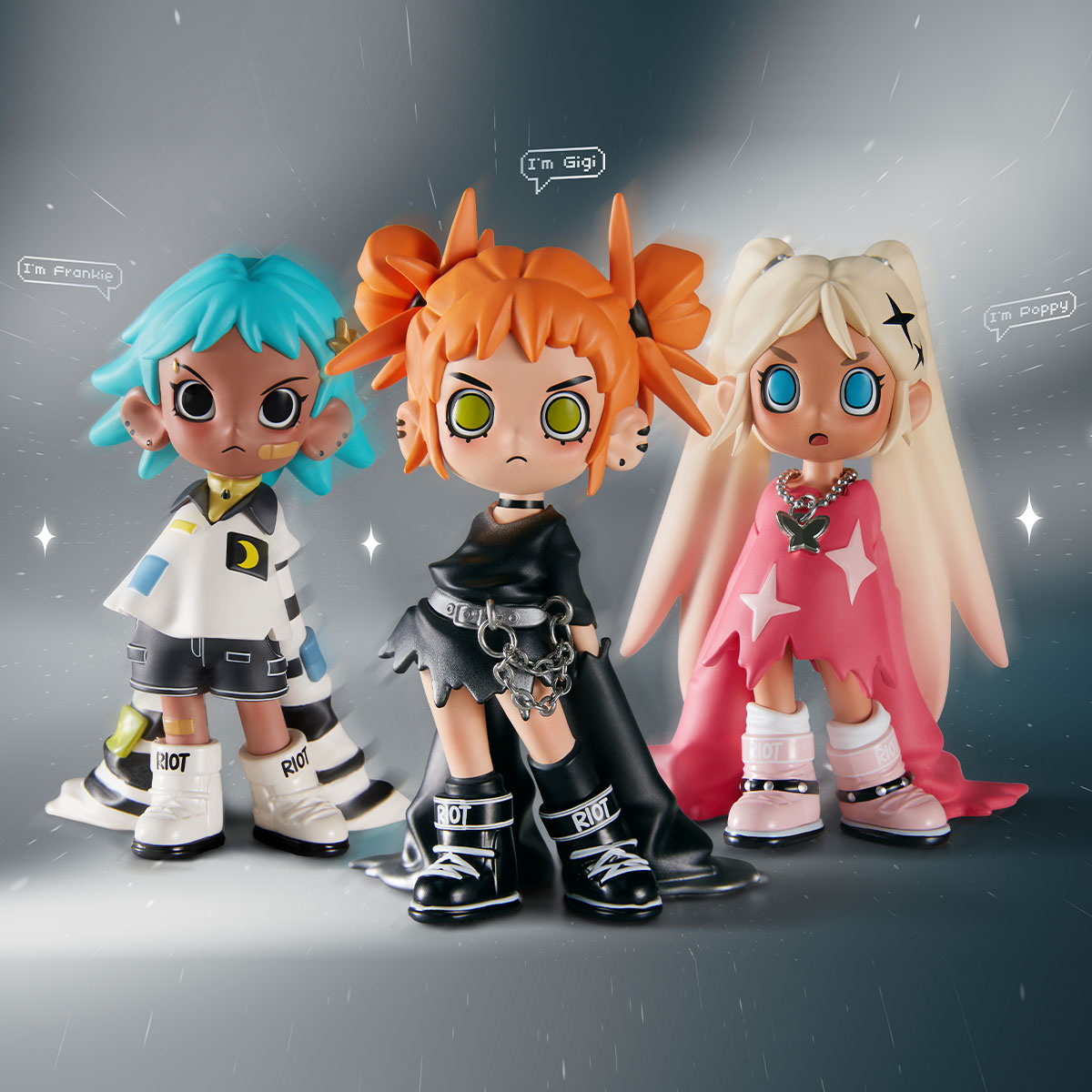 popmart Lil Peach Riot Loading! シリーズ　4点 Lil Peach Riot：Loading! Series Figures - POP MART (United