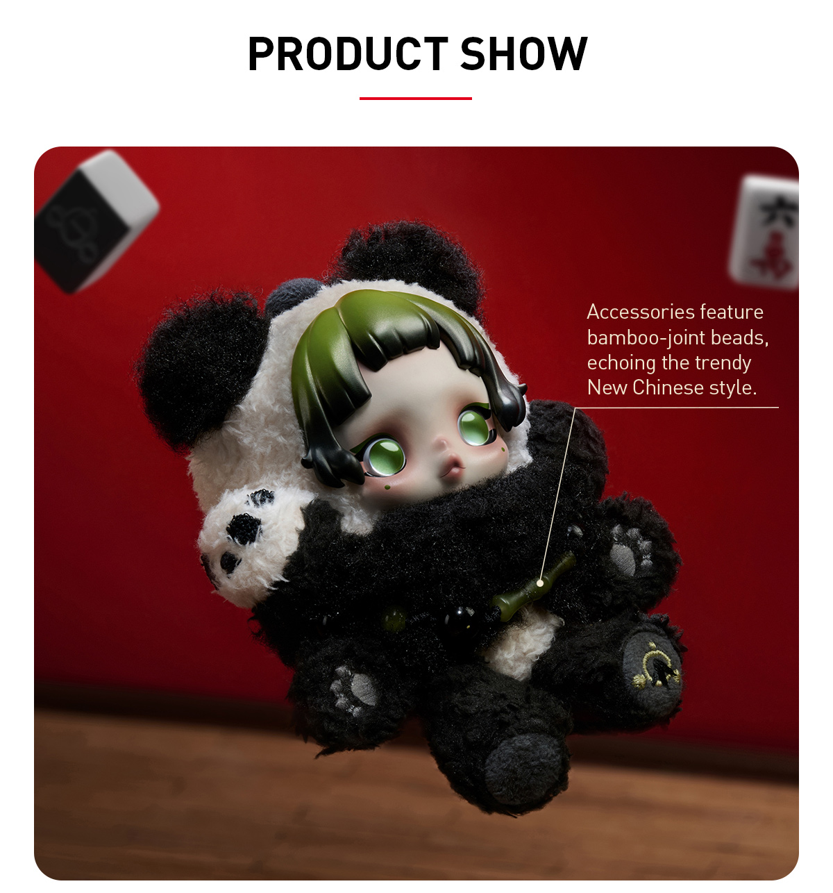 SKULLPANDA Lazy Panda Plush Doll Pendant - POP MART (United