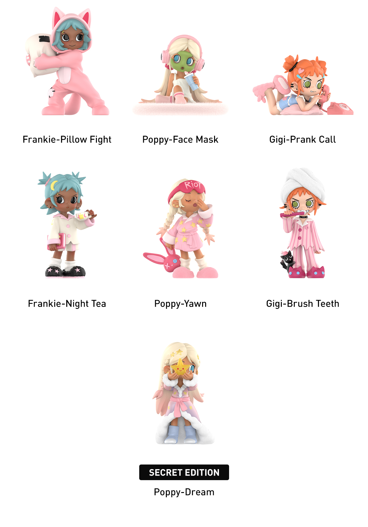 Lil Peach Riot Sleepover Series Figures - POP MART (United Kingdom)