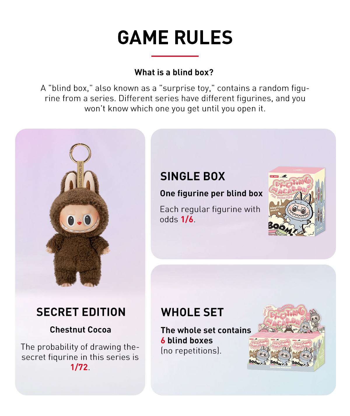 THE MONSTERS - Tasty Macarons Vinyl Face Blind Box - POP